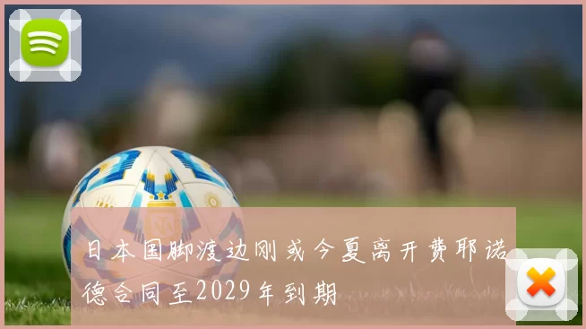 日本国脚渡边刚或今夏离开费耶诺德合同至2029年到期